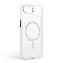 Чехол Apple iPhone 16e/17e, Unit MagSafe, белый, прозрачный, магсейф, противоударный, магнитный, панель-накладка с поддержкой MagSafe, с поддержкой беспроводной зарядки, TPU+PC, защита всего корпуса, ударопрочный, ArmorStandart (ARM83877) - мініатюра 2