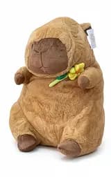 Детский набор Игрушка плед Капибара с цветком мягкая игрушка 60 см с пледом 1,20 x 1,50 м