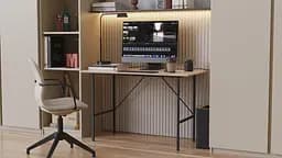 Стіл письмовий Line Тайм Ferrum-decor 750x1000x500 Чорний метал ДСП Дуб Сан-Марино 16 мм (FRD-104865) - мініатюра 6