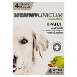Краплі від бліх та кліщів для собак Unicum Organic на натуральній основі 4 шт. (UN-026) - мініатюра 5
