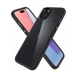 Чехол Spigen Ultra Hybrid для iPhone 15 Plus Frost Black (ACS06656) + защитное стекло - мініатюра 10