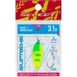 Блешня Select Supreme 3.1g 34mm #11 LimeON Black - мініатюра 2
