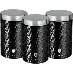 Набір ємностей Berlinger Haus Black Silver металевих 3 шт. (BH 6712)