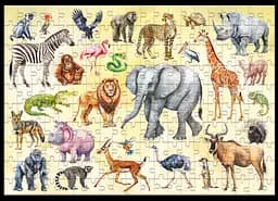 Монтессорі пазл Dodo Тварини Сафарі, 200 елементів (300628) - мініатюра 2