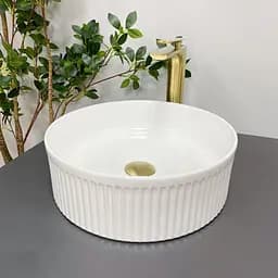 Умивальник VBI Brindisi white накладний VBI-014100, Білий - мініатюра 4
