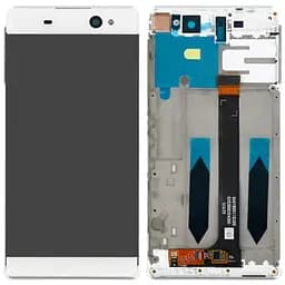 Дисплей Sony F3211 Xperia XA Ultra /F3212 /F3213 /F3215 /F3216 білий, з рамкою
