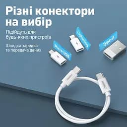 Набір перехідників для телефону з кабелем для заряджання Remax RC-190 6в1, синій - мініатюра 8