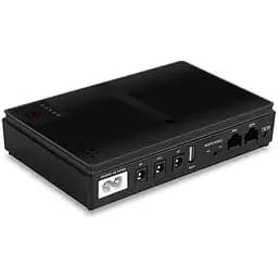 ДБЖ UPS для роутера DC1018P 12V/ 9V/ 5V 10400 mAh для пристроїв постійного струму DC дизайн 2 чорний