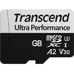 Карта памяти Transcend 256 GB microSDXC UHS-I U3 V30 A2 340S+SD Adapter TS256GUSD340S