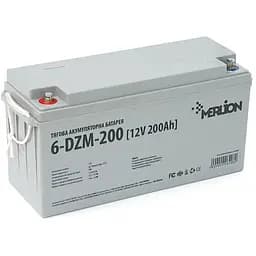 Тяговая аккумуляторная батарея AGM MERLION 6-DZM-200, 12V 200Ah М8 (495*165*230), Q1