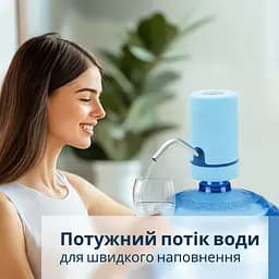 Електрична помпа для води ViO E20 з подвійним мотором, блакитна - мініатюра 9
