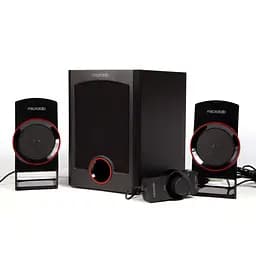 Акустична система 2.1 Microlab M-111, чорна з червоним (M-111) - мініатюра 4