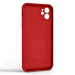Силиконовый чехол для Apple iPhone 11, Icon Ring, красный, панель-накладка, с кольцом-подставкой на 360°, противоударный, возможность использования магнитных держателей, ArmorStandart (ARM68642) - мініатюра 2
