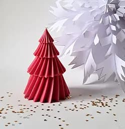 Свеча Svich Shop елка красный цвет в подарочной коробке