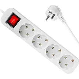 Power filtr 1.8м Defender S418, 4 розетки, с выключателем, заземлением (992370)