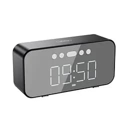 Акустична система XO F41 Mirror Clock bluetooth Speaker Чорна - мініатюра 4
