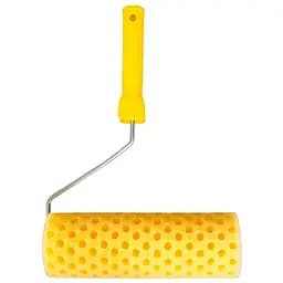 Малярний валик структурний поролоновий Mastertool 80 х 230 мм горошок з ручкою