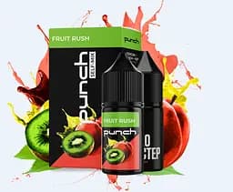 Набір компонентів для самозамісу сольової заправки Punch 15 мл Fruit Rush Персик лимон ківі, 0-50 мг