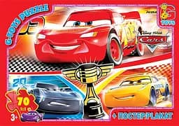 Пазлы G-Toys Тачки, 70 элементов, Z10196