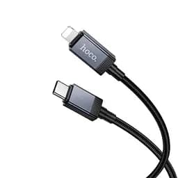 Кабель Hoco Type-C для Lightning Generous PD Charging data cable with display X118 1 м 27W - мініатюра 2