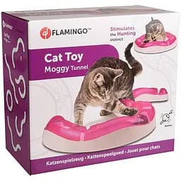 Flamingo Moggy Tunnel фламинго могги интерактивная игрушка для котов