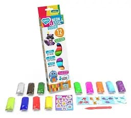 Набір для ліплення з тістом, 12 кольорів Neon and Classic, TM Lovin