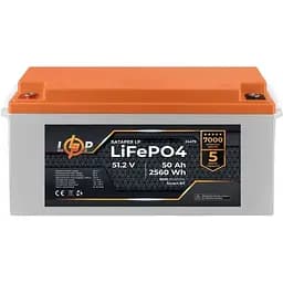 Акумулятор LogicPower LiFePO4 Smart BT 48V 51.2V/50Ah/2560Wh BMS 80A/50А [24479] [109413] - мініатюра 2