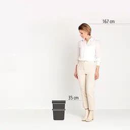 Відро для сміття Brabantia Sort&Go 12 л світло-сіре (213281) - мініатюра 5