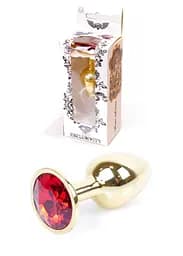 Анальная пробка Jawellery Gold PLUG Red Boss Series 64-00019 98286