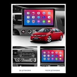 Штатний головний пристрій EasyGo HD1003-F50 10 inch Honda Civic 4D 2007-2011 - мініатюра 2
