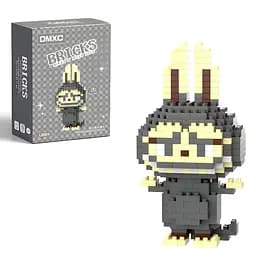 Дитячий конструктор Bricks Зайчик Лабубу сірий на 150 деталей (2004)