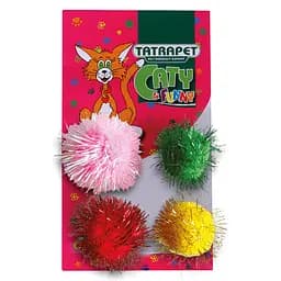 Іграшка для котів TatraPet Caty Funny різнобарвні м'ячики 4 см 