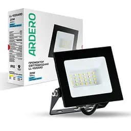 Світлодіодний прожектор Ardero LL-1020ARD 20Вт 6500K чорний