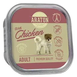 Вологий корм для дорослих собак з куркою ARATON Adult with chicken. 150 г