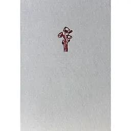 Блокнот Один.Нуль Маки білий