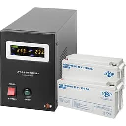 Комплект резервного живлення LP LogicPower ДБЖ + мультигелева батарея UPS B1500 + АКБ MG 4140W