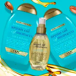 Подарунковий набір OGX Секрет доглянутого волосся: шампунь, Argan oil of Morocco 385 мл + кондиціонер, Argan oil of Morocco 385 мл - мініатюра 8