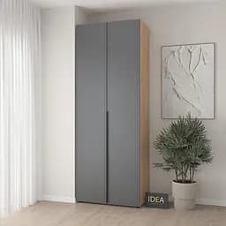 Шафа для одягу з однією штангою С-8.1 Дуб крафт/Асфальт Idea