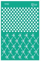 Трафарет многоразовый самоклеящийся №1110 Фоновый 13x20см Make your journey Rosa Talent