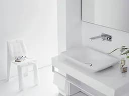 Змішувач Hansgrohe PuraVida для раковини зі стіни прихованого монтажу 225 мм хром-білий 15085000 Хром - мініатюра 2
