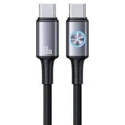 Дата кабель Usams US-SJ752 With Colorful Light Huan Ser. Type-C to Type-C 60W (1.2m)