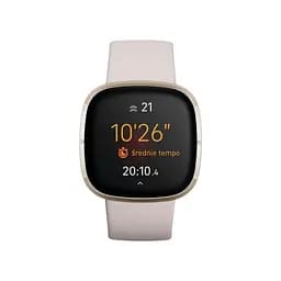 Смарт-годинник Fitbit Sense Lunar White/Soft Gold Stainless Steel (FB512GLWT) - мініатюра 2