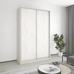 Шкаф-купе двухдверный MebelStar Стандарт AL 2ДСП 150x60x240 см Аляска серый (MBS-3650)
