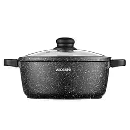 Каструля Ardesto зі скляною кришкою Gemini Anzio 3.1л алюміній чорний kuh0014743 - мініатюра 3