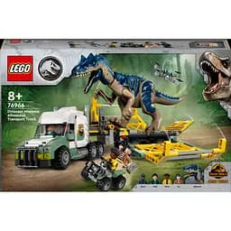 Конструктор LEGO Jurassic World Миссии динозавров: Грузовик для перевозки аллозавра, 588 деталей (76966)