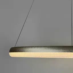 LED люстра підвісна в кільцевому корпусі Ø 65 см | Line F | Арт. MJ342-600 Ice Flower Silver - мініатюра 3