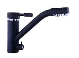 Змішувач для кухні під осмос Globus Lux GLLR-0555 Black Чорний матовий