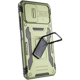 Ударостійкий чохол Camshield Army Ring для Xiaomi Poco X5 5G / Note 12 5G Оливковий / Army Green - мініатюра 4
