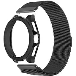 Комплект Tamister для часов Xiaomi Watch 2Pro черный (бампер + металлический ремешок 22 мм)