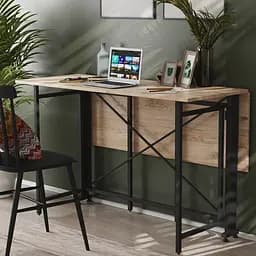 Стол-книга трансформер Орион 3 Ferrum-decor 750x1150x880 Черный металл ДСП Дуб Сан-Марино 16 мм (FRD-105082)